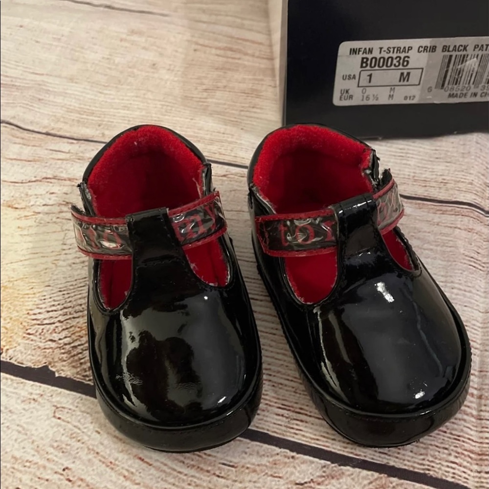 Tommy Hilfiger Black Crib Shoes